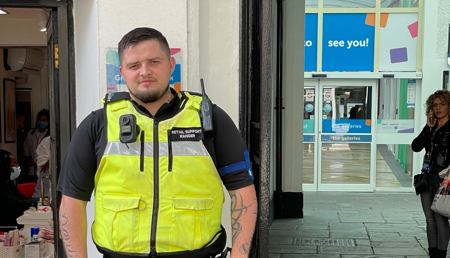Local police Ranger in shopping centre